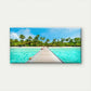 Landscape Tropical Vacation Wall Art Canvas Office Home Room Framed 120x60cm