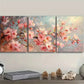 3pcs Cherry Tree for Home Decoration Metal Print Ready to Hang Art
