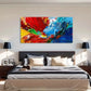 Brushstrokes Abstract Décor Wall Art Canvas Office Home Room Framed 120x60cm