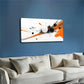 Splatter Paint Design with Bold Wall Art Canvas Office Home Room Framed 120x60cm
