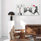 3pcs , Sea Turtle, Sloth, Tyrannosaurus Rex, Metal Print Ready to Hang Art