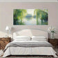 Willow Trees Reflection Wall Art Canvas Office Home Room Framed 80x45cm