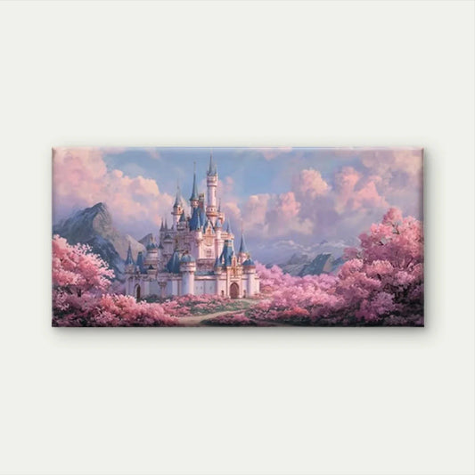 Dreamlike Landscape Wall Art Canvas Office Home Room Framed 80x45cm