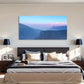 Serene Blue Hues & Mountain Wall Art Canvas Office Home Room Framed 120x60cm