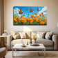 Blue Sky White Clouds Wall Art Canvas Office Home Room Framed 120x60cm