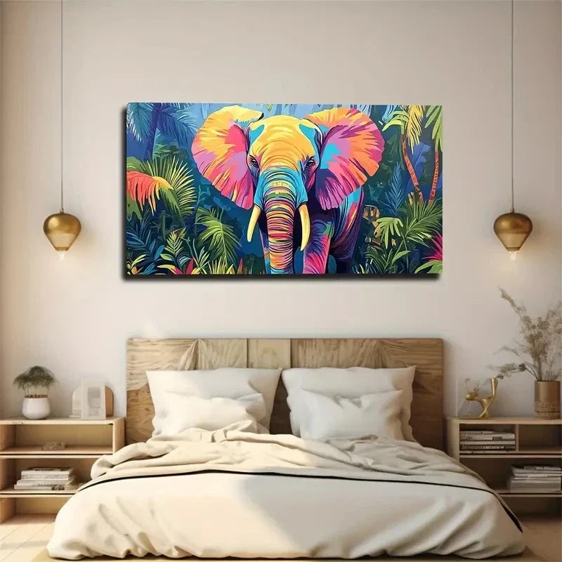 Colorful Stripes And Blocks Wall Art Canvas Office Home Room Framed 120x60cm