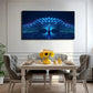 Displaying Vibrant Blue Color Wall Art Canvas Office Home Room Framed 80x45cm