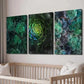 3pcs Green Nature Plant Murals Wall Art Set Canvas Framed 40x60cm - High Quality Print 100% Australian Made Wall Canvas Ready to Hang