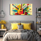 Featuring Cartoon Music Theme Wall Art Canvas Office Home Room Framed 120x60cm