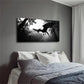 Flying Dragon Above The Forest Wall Art Canvas Office Home Room Framed 120x60cm