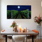 Vibrant Vineyard Landscape Wall Art Canvas Office Home Room Framed 80x45cm