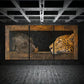3pcs Small Animals Hidden Under Large Animals Metal Print Ready to Hang Art