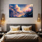 Sunset Glow Under The Cloud Wall Art Canvas Office Home Room Framed 120x60cm