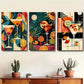 3pcs Vibrant Martini & Citrus Fruit Prints Wall Art Set Canvas Framed 40x60cm - High Quality Print 100% Australian Made Wall Canvas Ready to Hang
