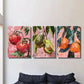 3pcs Fashion fruit art, tomatoes, avocados Metal Print Ready to Hang Art