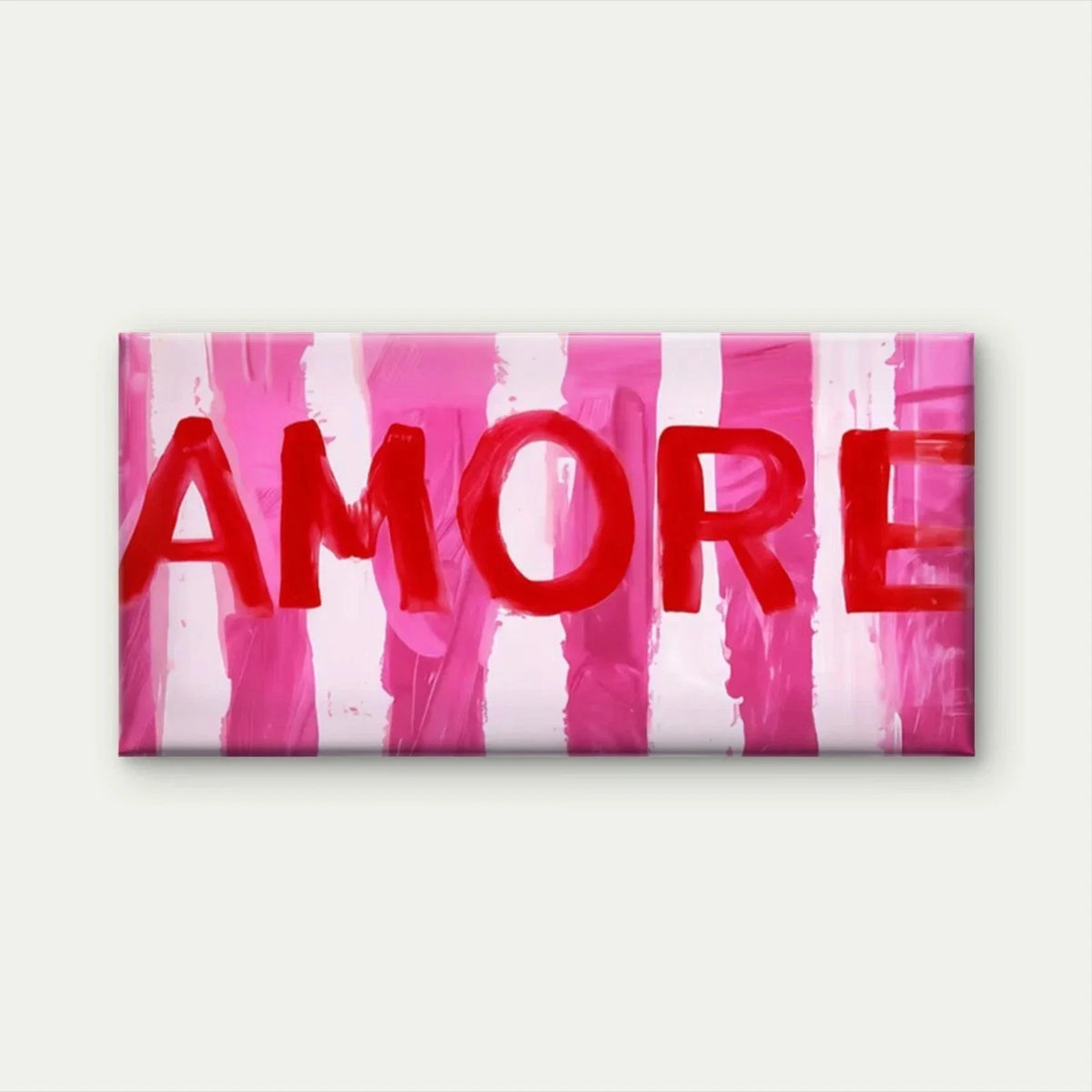 Minimalist Red Love Word Wall Art Canvas Office Home Room Framed 120x60cm