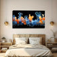 Blue And Orange Liquid Splash Wall Art Canvas Office Home Room Framed 120x60cm