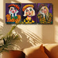 3pcs Vibrant Colorful Modern Abstract Girl Metal Print Ready to Hang Art