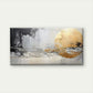 Abstract Gold Circle Wall Art Canvas Office Home Room Framed 120x60cm