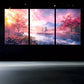 3pcs Natural Style Imitation Oil Painting Metal Print Ready to Hang Art