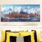 3pcs Snow-capped island (1) Wall Art Set Canvas Framed 40x60cm - High Quality Print 100% Australian Made Wall Canvas Ready to Hang