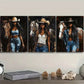 3pcs Featuring a Beautiful Girl Wearing Jeans Wall Art Set Canvas Framed 40x60cm - High Quality Print 100% Australian Made Wall Canvas Ready to Hang