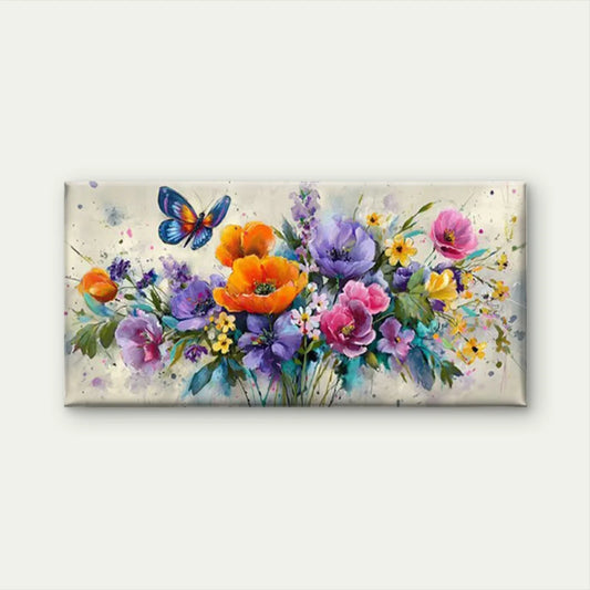 Watercolor Leaf & Botanical Wall Art Canvas Office Home Room Framed 120x60cm