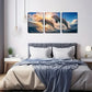 3pcs Two Dream Dolphins Wall Art Set Canvas Framed 60x90cm - High Quality Print 100% Australian Made Wall Canvas Ready to Hang