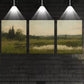 3pcs Retro Scenery with Lake & Grass    Wall Art Set Canvas Framed 40x60cm - High Quality Print 100% Australian Made Wall Canvas Ready to Hang