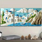 3pcs The Cyclades Islands of Greece Wall Art Set Canvas Framed 40x60cm - High Quality Print 100% Australian Made Wall Canvas Ready to Hang