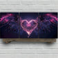 3pcs Wings of Love Pink Purple Themed Metal Print Ready to Hang Art