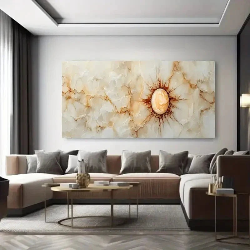 Central Spherical Pattern Wall Art Canvas Office Home Room Framed 120x60cm