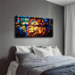 Modern Minimalist Stained Glass Wall Art Canvas Office Home Room Framed 120x60cm