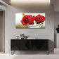 Roses In A Vase Modern Decor Wall Art Canvas Office Home Room Framed 80x45cm