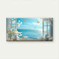 Ocean Butterflies Blue Sky Wall Art Canvas Office Home Room Framed 120x60cm