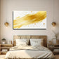 Abstract Golden And White Wall Art Canvas Office Home Room Framed 120x60cm