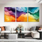 3pcs Colorful and Flowing Design Vibrant Perfect Wall Art Set Canvas Framed 40x60cm - High Quality Print 100% Australian Made Wall Canvas Ready to Hang