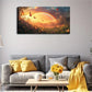 Vibrant Butterflies & Flowers Wall Art Canvas Office Home Room Framed 120x60cm