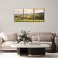 3pcs Nature Tuscany Italy Mountains Sunrise Metal Print Ready to Hang Art