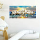 Abstract a Running Horse wall canvas office home room framed 120x60cm