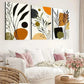 3pcs Boho Style Abstract Botanical Earth Tones Wall Art Set Canvas Framed 40x60cm - High Quality Print 100% Australian Made Wall Canvas Ready to Hang