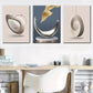 3pcs light luxury three-dimensional geometric  Wall Art Set Canvas Framed 40x60cm - High Quality Print 100% Australian Made Wall Canvas Ready to Hang