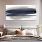 Abstract Black Ink Graffiti Wall Art Canvas Office Home Room Framed 120x60cm