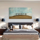Winter Trees & Hills Landscape Wall Art Canvas Office Home Room Framed 120x60cm