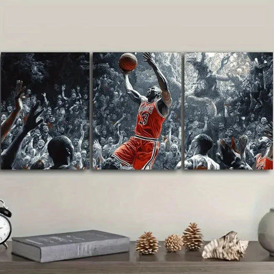 3pcs  The Winning Goal Classic Modern  Metal Print Ready to Hang Art