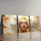 3pcs The goddess Indira Painting  Wall Art Set Canvas Framed 40x60cm - High Quality Print 100% Australian Made Wall Canvas Ready to Hang
