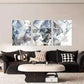3pcs Abstract Deco Style Metal Print Ready to Hang Art
