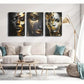 3pcs  Fashion African American Black Girl  Metal Print Ready to Hang Art