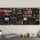 3pcs Vintage Audio Equipment Collage Wall Art Set Canvas Framed 40x60cm - High Quality Print 100% Australian Made Wall Canvas Ready to Hang