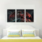 3pcs Fantasy Dragon Wild Animals Paintings   Metal Print Ready to Hang Art